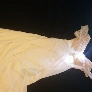 Soft pink chiffon dress